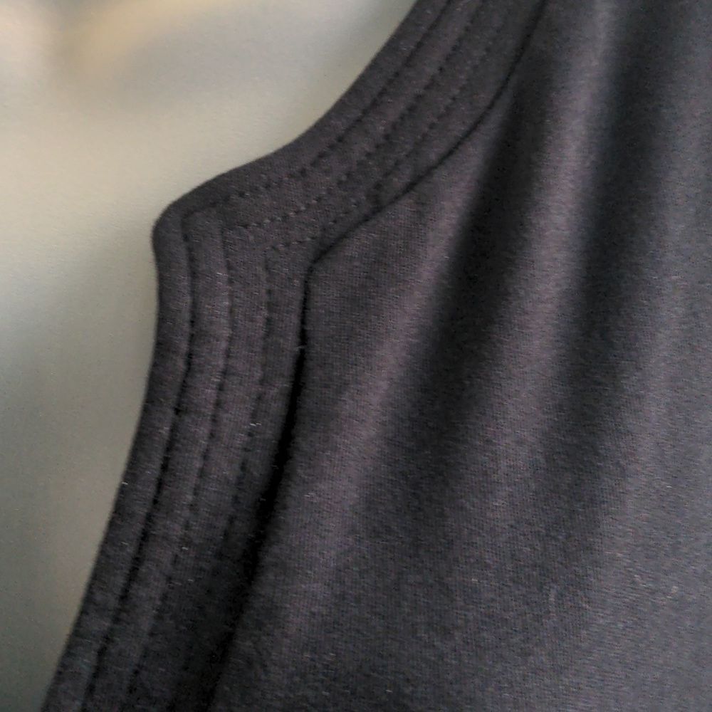 2 for $20 New York & Company Sleeveless Black Cotton Knit Dress Sz M - Picture 3 of 9